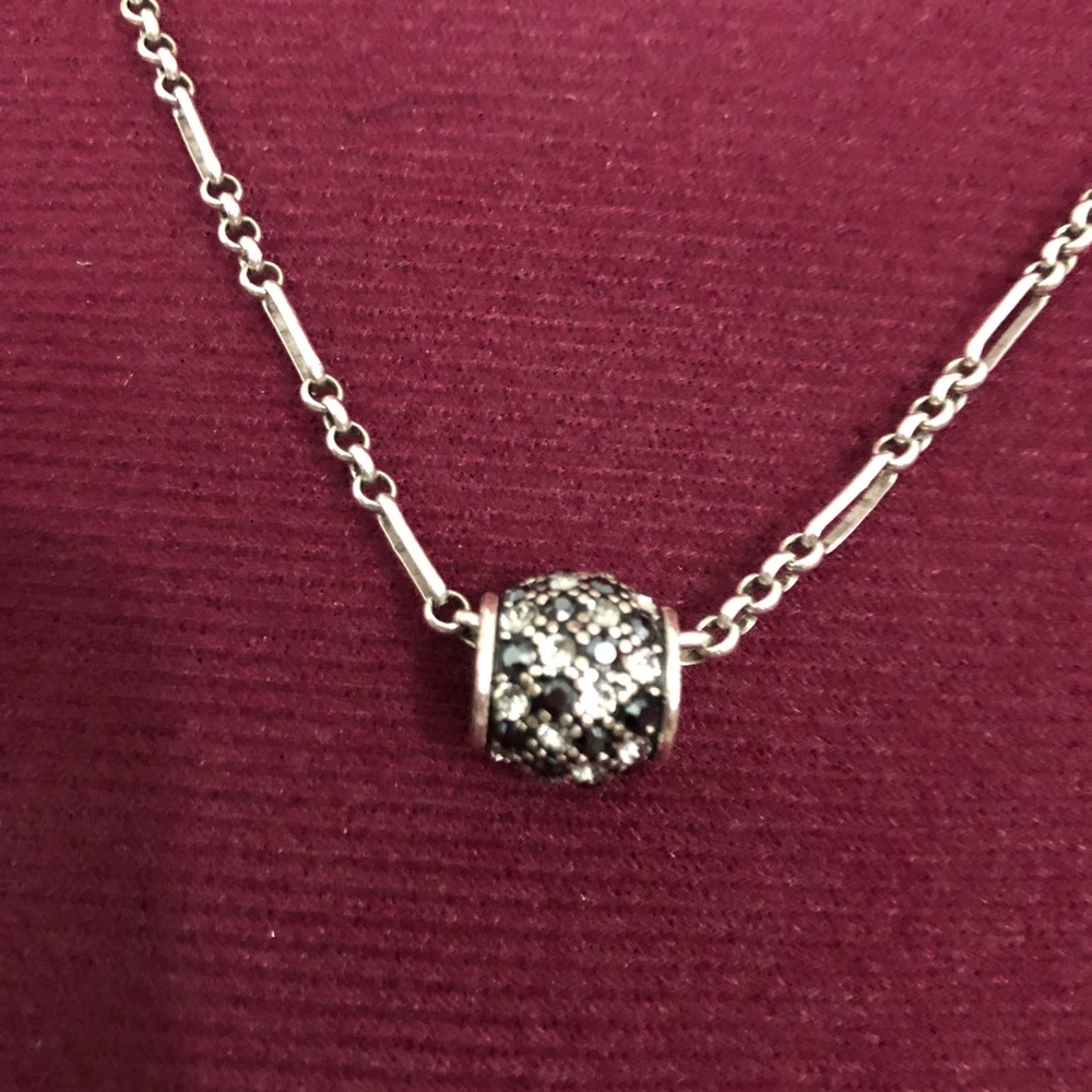 Brighton Black and Clear Crystal Charm EUC